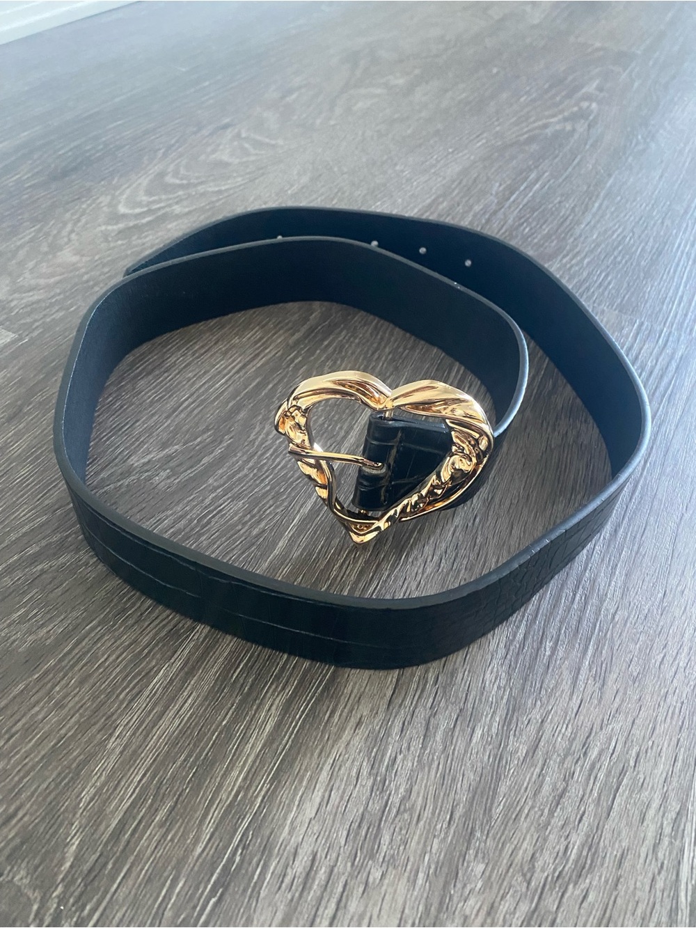 Heart Buckle Belt (New Without Tags)